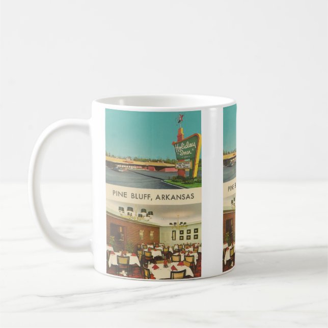 Taza De Café Postal de época, Pine Bluff, Arkansas (Izquierda)