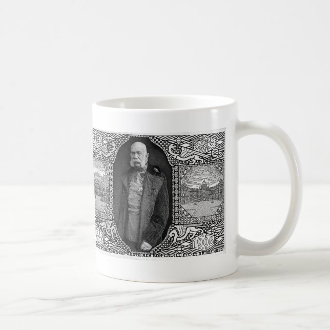Taza De Café Postal de Koloman Moser- con el emperador (Derecha)