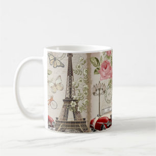 Taza De Café Postal de la época de París.