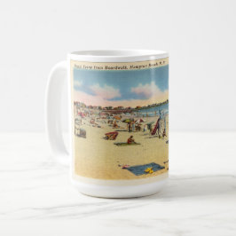 Taza De Café Postal de playa Vintage Hampton