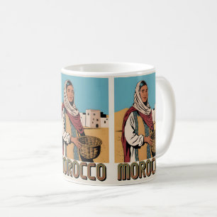 Taza De Café Postal de viaje de Marruecos con regalo de mujer l
