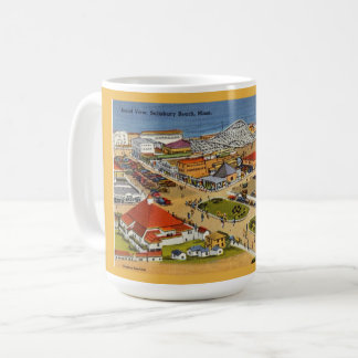 Taza De Café Postal de Vintage de Salisbury Beach