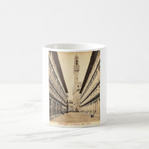 Taza De Café Postal del vintage, degli Uffizi del pórtico