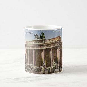 Taza De Café Postal del vintage del Tor Berlín de Brandenburge