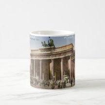 Postal del vintage del Tor Berlín de Brandenburger
