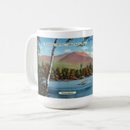 Taza De Café Postcard de Katahdin vintage