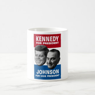 Taza De Café Poster 1960 de la elección de Kennedy y de Johnson