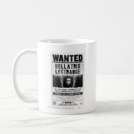 Taza De Café Poster buscado de Bellatrix Lestrange