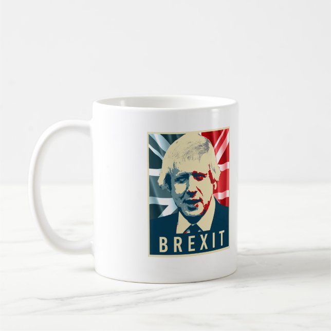 Taza De Café Poster de Boris Johnson Brexit - - (Izquierda)