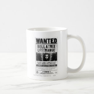 Taza De Café Póster de búsqueda de Bellatrix Lestrange
