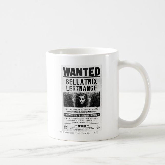 Taza De Café Póster de búsqueda de Bellatrix Lestrange (Derecha)