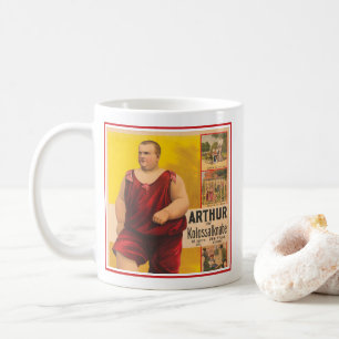 Taza De Café Poster De Circo Vintage De Arthur El Niño Colosal
