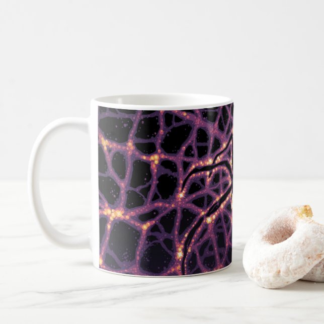 Taza De Café Poster de Dark Matter. (Con donut)