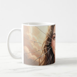 Taza De Café Póster de Empoderamiento 'Hacerse Luz al Romperse'