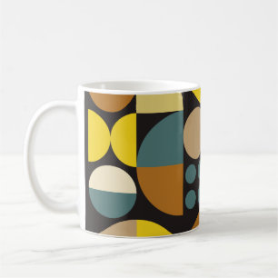 Taza De Café Poster de ilustraciones abstractas geométricas con