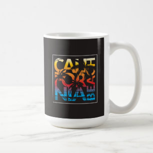 Taza De Café Poster de la playa de California