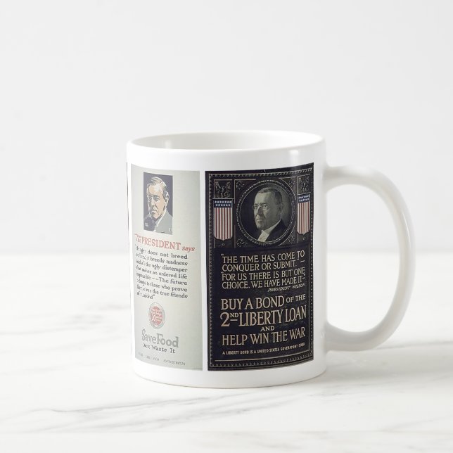 Taza De Café Poster de la Primera Guerra Mundial de Estados (Derecha)