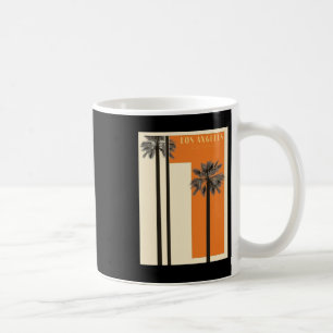Taza De Café Poster de Los Ángeles Bauhaus - Palmeras Minimalis