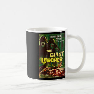 Taza De Café Poster de monstruo de Halloween con sanguijuelas g
