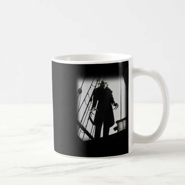 Taza De Café Poster de Nosferatu Vampire Horror Dracula Vlad Te (Derecha)
