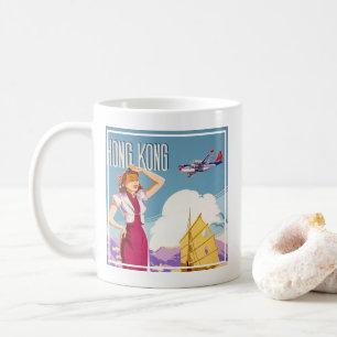 Taza De Café Poster de publicidad de Vintage Northwest Airlines