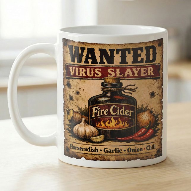 Taza De Café Póster de Se Busca Botica de Fire Cider (Subido por el creador)