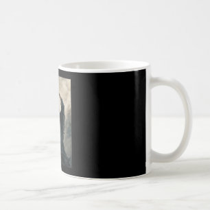 Taza De Café Póster de terror de corazón rojo fantasma mano car
