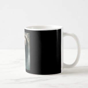 Taza De Café Póster de terror de manos de corazón de fantasma d