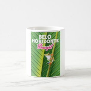 Taza De Café Póster de viaje de Belo Horizonte, Brasil