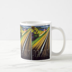 Taza De Café Póster de viaje japonés