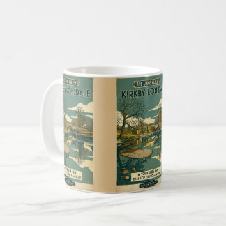 Taza De Café Póster de viaje vintage del valle de Lune en Kirkb