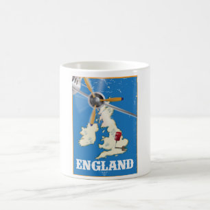 Taza De Café Poster de viajes de Inglaterra.