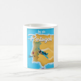 Taza De Café Poster de viajes vintage de Portugal