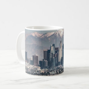 Taza De Café Póster del horizonte de Los Ángeles Paisaje urba