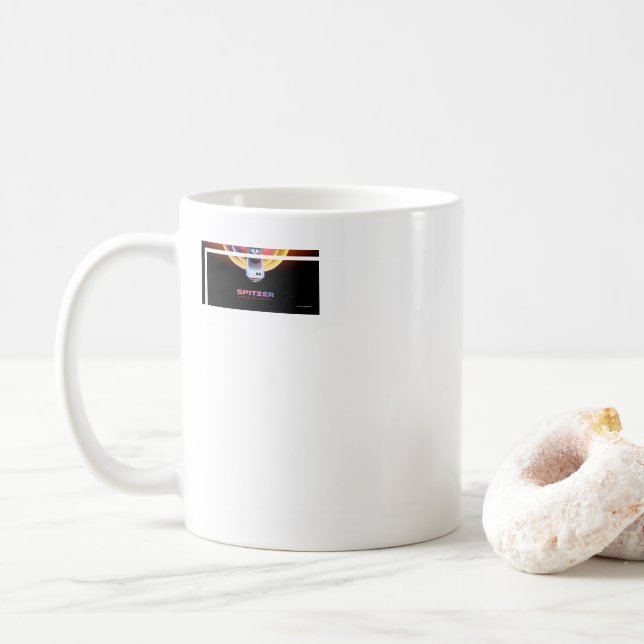 Taza De Café Poster del telescopio espacial Spitzer. (Con donut)