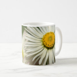 Taza De Café Póster Flores de margarita Fotografía floral de la