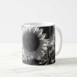 Taza De Café Póster - Girasoles monocromos