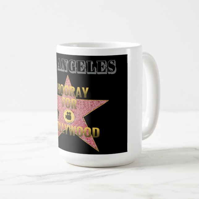 Taza De Café Poster Hollywood Blvd. Coffee Mug (Anverso derecho)