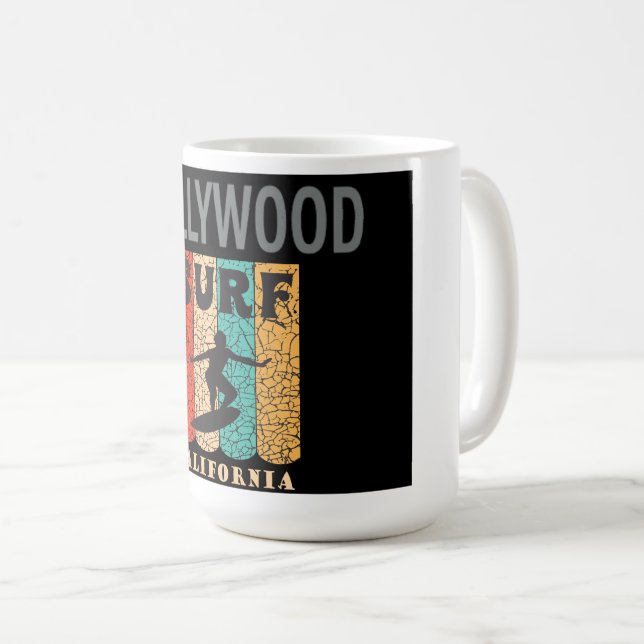 Taza De Café Poster Hollywood Blvd. Coffee Mug (Anverso derecho)