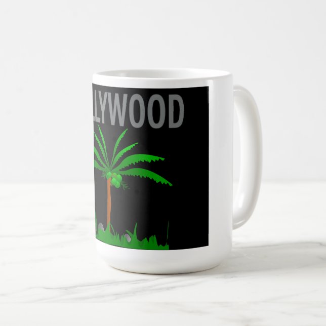 Taza De Café Poster Hollywood Blvd. Coffee Mug (Anverso derecho)