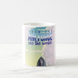 Taza De Café Póster Únete a la Fuerza Aérea