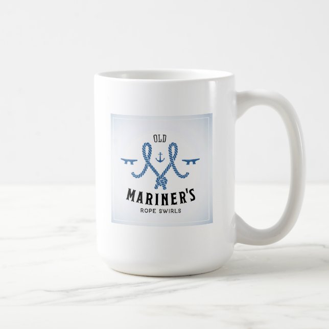 Taza De Café Poster viejo del marino (Derecha)