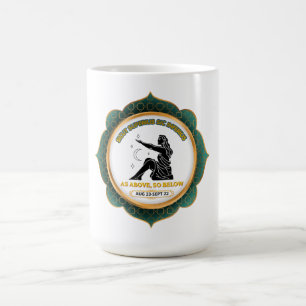 Taza De Café Póster Vintage Celestial Virgo Zodiaco