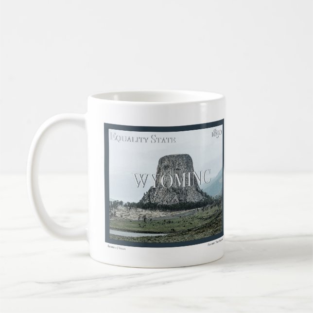 Taza De Café Poster Wyoming (Izquierda)