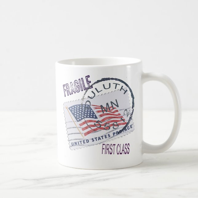 Taza De Café Postmark Duluth 55812 (Derecha)