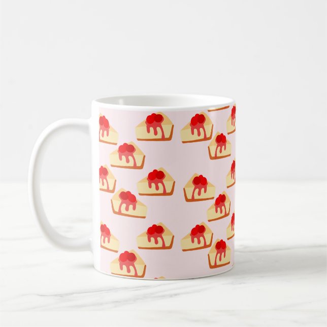 Taza De Café Postre de queso de cereza (Izquierda)