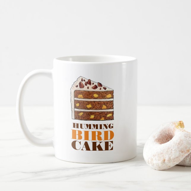 Taza De Café Postre de rebanada de tarta de la capa de coñac de (Con donut)