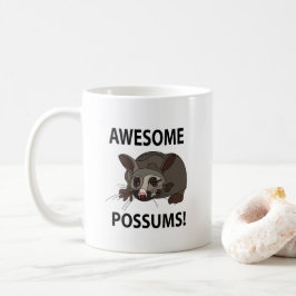Taza De Café Posums asombrosos Graciosos