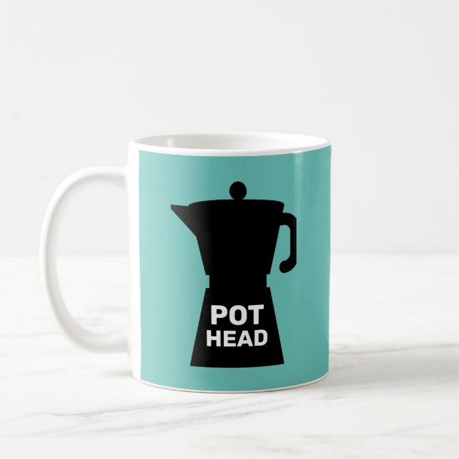 TAZA DE CAFÉ POT HEAD FUNNY COFFEE MUG (Izquierda)