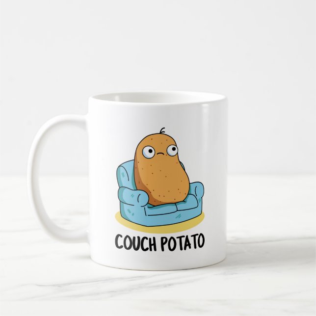 Taza De Café Potato Funny Potato Pun (Izquierda)